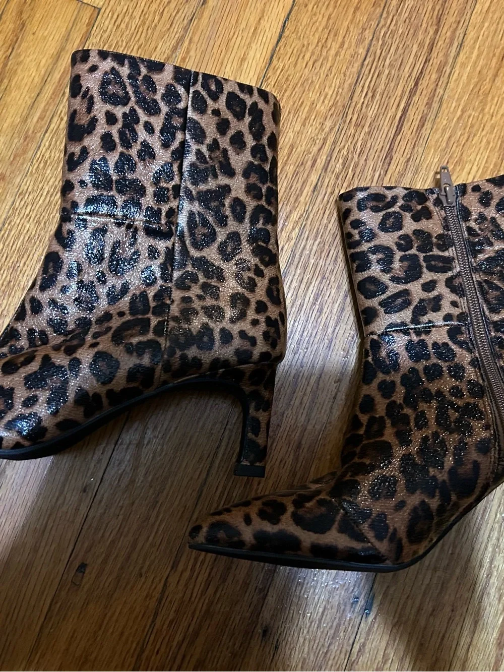 NEW DV by Dolce Vita Gradie Kitten Heel Boot (Women) 6M LEOPARD Shiny